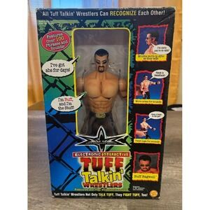 WCW Tuff Talkin' Wrestlers Buff Bagwell Action Figure Toy Biz 1999 Electronic